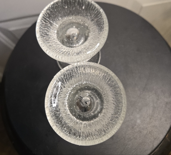 Iittala MCM Glass Candle Holders Set Of 2 - Picture 7 of 9